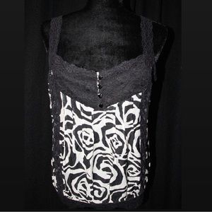 Bebe - Floral Lingerie Lace Camisole Top - Women’s Size Medium
